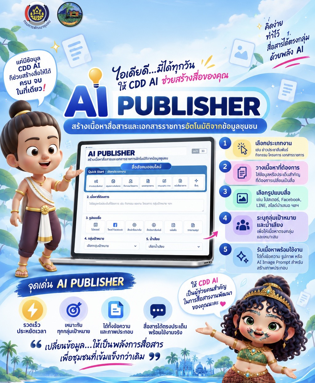 การประชาสัมพันธ์ CDD AI